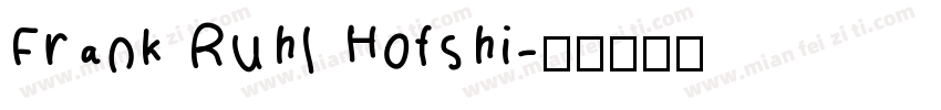 Frank Ruhl Hofshi字体转换